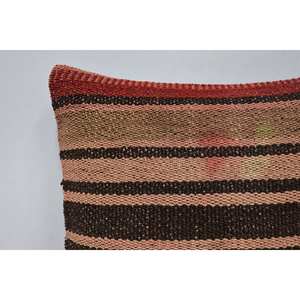 Oreiller en laine patchwork multicolore Kilim 14x14 pouces Coussin décoratif tissé à motif de feuilles vintage moelleuses de luxe pour la literie - Product Image 2