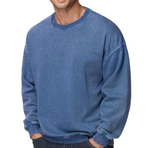 Sudadera deportiva informal para hombre, con logo personalizado, de algodón grueso, estilo básico, mezcla de algodón. - Product Image 3