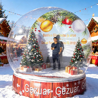 Boule à neige gonflable taille humaine Photomaton fête d'anniversaire mariage décoration de noël Air Dome Ball Bubble House Trampoline