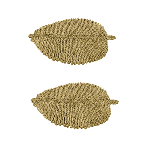 Hot Selling Leaf Shaped Seagrass <b>Placemat</b> Natural <b>Placemats</b> & Coaster For Party Decor Table Decor Wholesale From Vietnam - Product Image 4