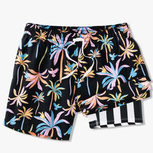 High Quality Men's Casual Swim <b>Shorts</b> with Quick Dry Elastic Netting Drawstring Closure Front Logo Solid Pattern <b>shorts</b> for men - Product Image 1