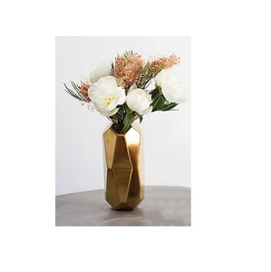 Florero de aluminio pulido Vintage moderno hecho a mano, macetas de Metal hechas a mano para fiesta, boda, evento, jarrón de suelo - Product Image 5