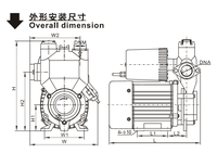 SUOU AK Pompe de surpression domestique intelligente Pompe à eau chaude froide auto-amorçante automatique Énergie de l'air Pressurisation de l'eau du robinet