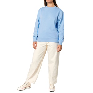 Top Qualité OEM Vierge Hommes Sweat À Manches Longues Logo Personnalisé Imprimé Surdimensionné Ras Du Cou Pull Sweats Polaire Tissu - Product Image 3