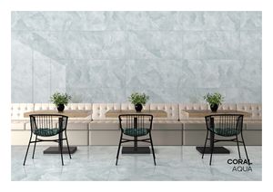 AZULEJOS PORCELANA ACRISTALADOS 600X1200MM CORAL AQUA - Product Image 3