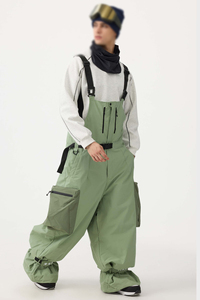 Pantalon de ski isolé à blocs de couleur personnalisés, coupe-vent et imperméable, pour sports d'hiver et snowboard en extérieur - Product Image 6
