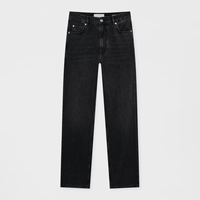 Jeans Baggy Personnalisés avec Logo Brodé, Délavés, Coupe Droite, Streetwear de Qualité Supérieure pour Hommes, Denim Personnalisable avec Impression Couleur
