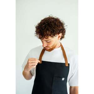 Delantal de Café Negro Impermeable de Lona y Algodón Reutilizable para Limpieza en Restaurantes y Cafeterías para Navidad - Product Image 6