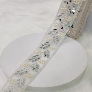 High Quality Customizable Handmade Embroidered Lace Roll Woven Fashion Garment for Manufacturers Custom Colors Width Patterns - Product Image 5