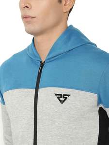 Chándal de diseño de logotipo personalizado OEM para hombre, ropa deportiva informal de algodón con cuello con capucha, peso pesado - Product Image 3