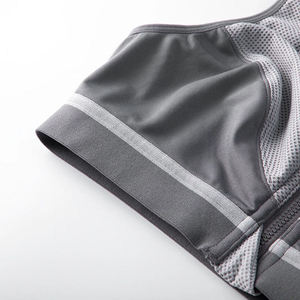 Sujetador deportivo de alto impacto personalizado para mujer, Top corto de entrenamiento ligero con cremallera, tanque sin mangas, Yoga, Fitness, soporte de realce de talla grande - Product Image 2