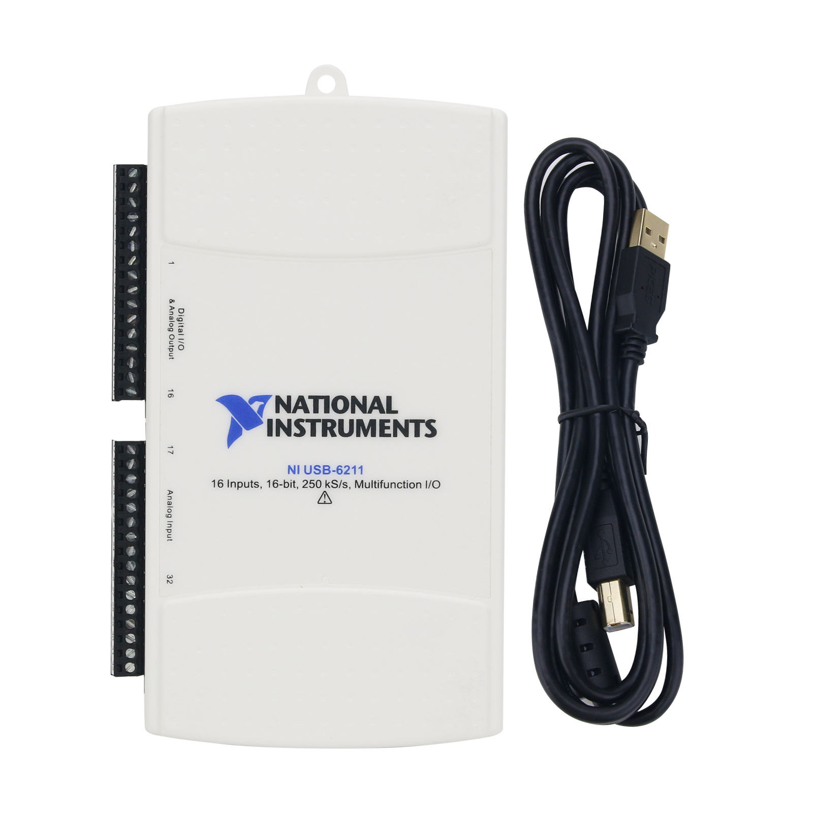 USB-6211 Data Acquisition Card, 16 Multifunction I/O Inputs, 250KS