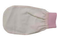 Gant exfoliant turc en soie pour le visage et le corps, pour peaux sensibles/normales, brosses de bain, éponges lavables et durables