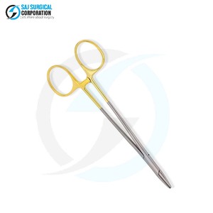 Portaagujas Debakey de Acero, Herramienta Médica Quirúrgica Manual para un Agarre Suave de Agujas Durante Cirugías Cardiovasculares y Generales - Product Image 5