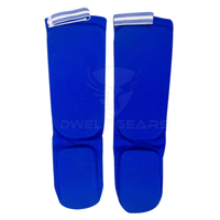 DWELT GEARS DG-8801 Protège-tibias de boxe en coton durable, protège-pieds et chevilles MMA, protection des pieds pour le kickboxing, professionnel pour adultes