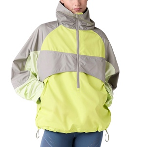 Personnalisé Femmes Gym Fitness Sports de Plein Air Courir Vestes À Séchage Rapide Léger Respirant Patchwork Couleur Veste Imperméable - Product Image 3