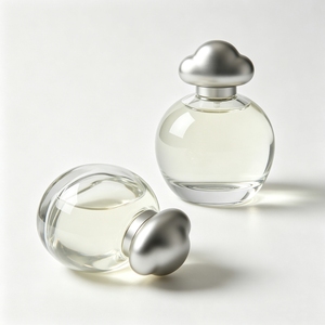 100ml Square Luxury Designer Perfume Bottle EDP EDT Lasts 12h <b>Spray</b> Screw Cap Stainless Steel Collar Glass - Product Image 4