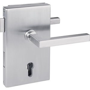 Molina Stainless Steel Matt PZ DIN Right HERMAT 6053 Glass Door Lock for <b>Storage</b> <b>Lockers</b> - Product Image 3