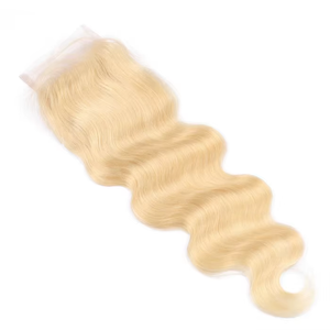 Vendita all'ingrosso # Chiusura in pizzo trasparente 4x4 613 Body Wave, capelli brasiliani Remy, trama singola, tessitura di capelli 100% umani, vendita diretta - Product Image 6