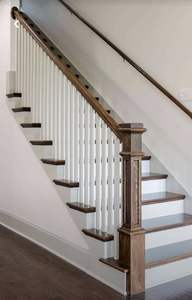 Superventas Roble rojo sólido NPC05 Newel Caps Durable Stylish Morden Piezas de escalera de alta calidad EFS Thanh Nghia - Product Image 5