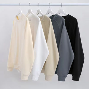 Nouveau Style Fashion300g 100% Coton Polaire Sweats Ras Du Cou Unisexe Hommes Sweat À Capuche Surdimensionné & Sweatshirts - Product Image 1