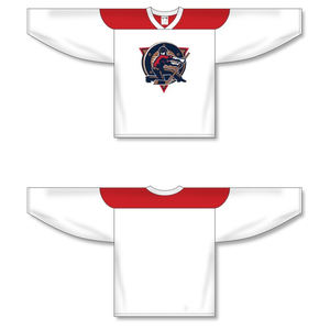 Personalizado sublimado transpirable de secado rápido Pro Lace Neck Tackle Twill Ice Hockey Jerseys Fast Turnaround Sets Servicio OEM - Product Image 1