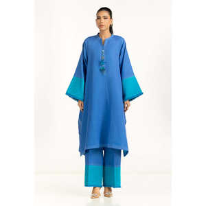 Conjunto Coordinado Bohemio Bordado Dobby IPST-55043, Conjunto de Dos Piezas Moderno para Mujer, Largo por Encima de la Rodilla Ordene 2 piezas - Product Image 2