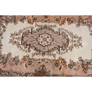Tapis d'appoint vintage 3,6 x 6,4 pieds, tapis turc marron à imprimé animalier - Product Image 4