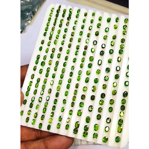 500ชิ้นโครเมียมไดออปไซด์5x3มม. 6x4มม. รูปไข่137ซม. ล็อตล็อต Iroc ขายอัญมณีหลวมคุณภาพสูงตัดเรา $220สำหรับทุกคน - Product Image 4