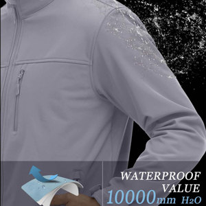 Veste Softshell Personnalisée Ryan Pro Gear pour Hommes, Fermeture Éclair, Tissu Respirant avec Logo Personnalisé, Antibactérien - Product Image 2