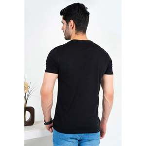 YILDIZ Men's Summer Crew Neck T-Shirt 100% Cotton Jersey Solid Design Silk Screen <b>Printing</b> Crew Neck Style Top - Product Image 1