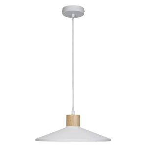 Lampada a sospensione in legno bianco/gesso 1xE27 (Ledvance 838383) - Product Image 3