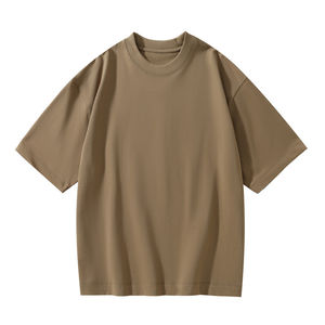 Venta al por mayor sublimación de algodón de alta calidad de peso pesado 320 GSM o-cuello blanco diseñado impresión camisetas de manga corta - Product Image 4