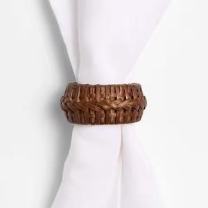 <b>Decorative</b> <b>Tropical</b> Rattan Napkin Ring for Wedding Summer <b>Parties</b> & Island Inspired Eco-Friendly Durable Tablescapes - Product Image 5