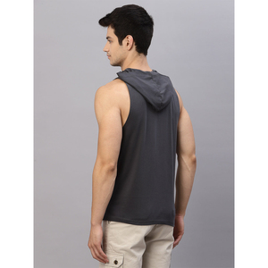 2025 nouveau gros hommes sans manches entraînement à capuche musculation Gym débardeur avec capuche - Product Image 5