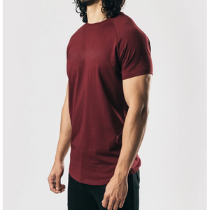 Customize Polyester 30% Cotton 65% Spandex 5% Muscle Tee New Fashion Lifestyle <b>white</b> T <b>Shirt</b> Wholesale - Product Image 3