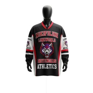 High Quality Youth & Adult Ice Hockey Jerseys Latest Style Sublimation Applique Numbers OEM Service Supply For Ice Hockey Wear - Product Image 2