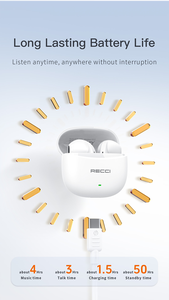 Nuovo Design Mini auricolari Wireless hi-fi Ultra-light TWS auricolari cuffie classiche per iPhone Android - Product Image 5