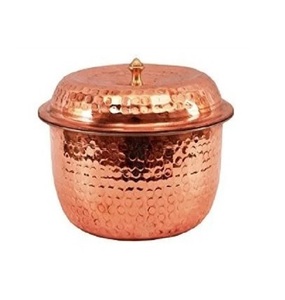 Cazuelas redondas chapadas en oro, olla caliente para mesa de fiesta de boda, vajilla hecha a mano, recipiente de comida, ollas calientes - Product Image 4