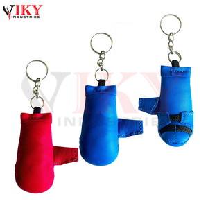 Fabriqué au Pakistan OEM Service 2025 Mini cuir de haute qualité avec porte-clés Mini gant MMA personnalisable en métal en acier inoxydable - Product Image 4