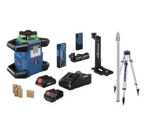 Nouveau Kit Laser Rotatif Horizontal/Vertical Autonivelant à Faisceau Vert Connecté 18V GRL4000-90CHVK REVOLVES Prêt à l'Expédition - Product Image 2