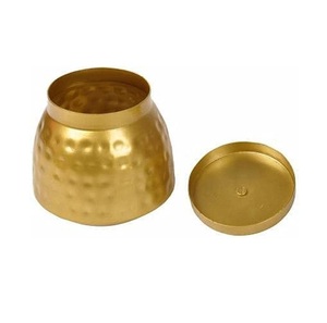 Ensemble de 2 pots à fruits secs en or antique faits à la main de qualité supérieure avec une qualité supérieure supplémentaire à un prix très abordable - Product Image 5