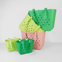 Sac de plage pour femmes, grande capacité, en EVA, lavable, pour les vacances, les voyages, le shopping, l'été, l'extérieur, le quotidien, réutilisable