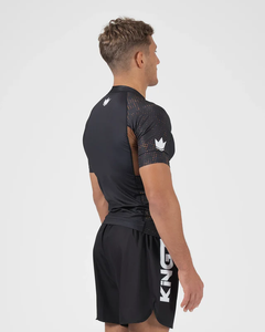 Edge Force Sportswear Compression MMA Shirt Breathable 2025 100% Polyester UPF50+ Short Sleeves Anti-UV <b>Rashguard</b> Eco-Friendly - Product Image 5