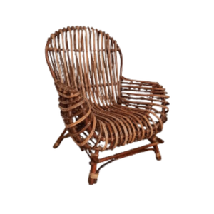 Silla de ratán natural para el hogar de lujo Sala de estar Restaurante Sillones de ratán Espacios multiusos Durable PARA LA VENTA - Product Image 3