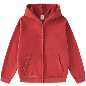 Top Sellin '100% coton tissu fait hommes lavage à l'acide à capuche prix raisonnables hommes légers lavage à l'acide à capuche à vendre - Product Image 4