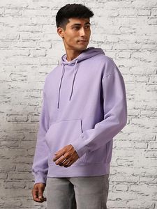 Men's Custom Logo 400 GSM <b>Thick</b> <b>Fleece</b> Thermal Hoodie Oversized Drop Shoulder Sweatshirt 100% Cotton Winter Wholesale Solid - Product Image 3