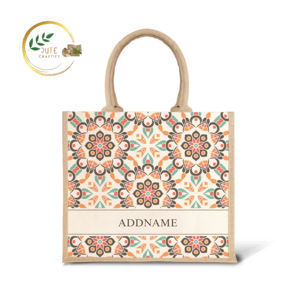 Bolsa de compras de lona de yute 100% resistente y ecológica, bolsa de regalo de yute de alta calidad con estampado personalizado, productos textiles y de cuero - Product Image 2