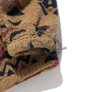 Sudadera con Cierre de Cremallera Personalizada con Logotipo Bordado OEM ODM, Ropa Urbana de Invierno, Forro Polar Sherpa Grueso, 100% Algodón, Secado Rápido - Product Image 6