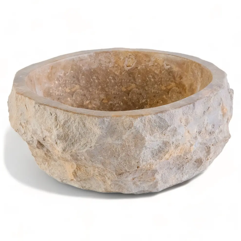Коричневые раковины для ванной комнаты с натуральным камнем, Мраморная эрозия 30-35x15 см
